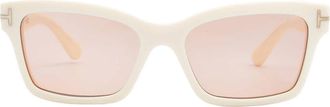 Tom Ford Mikel Pink Mirror Cat Eye Ladies Sunglasses FT1085 25Z 54
