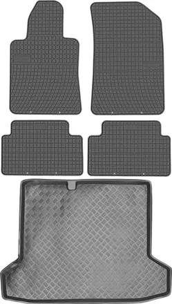OEM Juego De Alfombrillas De Goma Para Peugeot 508 I Sed&aacute;n (2010-2017) + Alfombrilla Para El Maletero