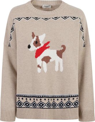 Max Mara Dames, Truien, Bruin, Maat: M Wol