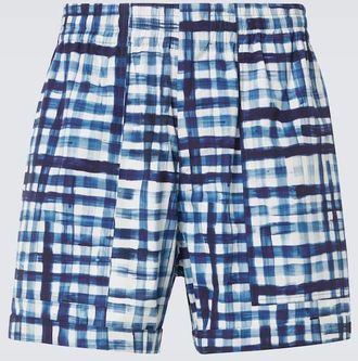 Bottega Veneta Gingham cotton Bermuda shorts