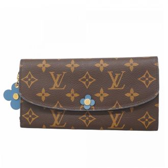 Louis Vuitton Blue Jean Brown Pink Long Wallet (Bi-Fold) (Pre-Owned)