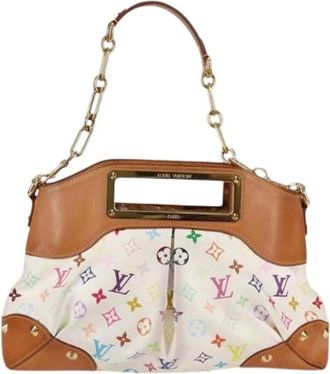 Louis Vuitton Pre-owned Handbags, female, White, Size: ONE SIZE Pre-owned Canvas Handbag