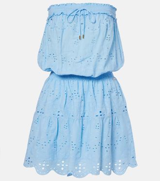 Melissa Odabash Colette broderie anglaise cotton minidress