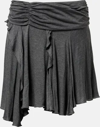 Isabel Marant Rosinda asymmetric draped miniskirt