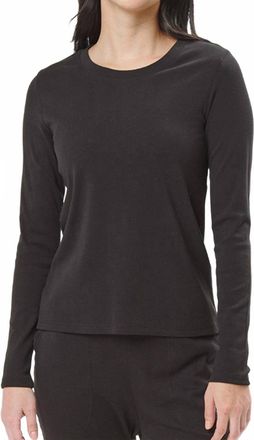 Under The Canopy Organic Long Sleeve Tee In Black