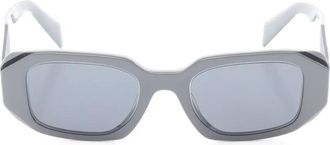 Prada Occhiali da sole Symbole squadrati anni 2010 - Grigio