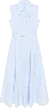 Gabriela Hearst Abito lungo Becca - Blu