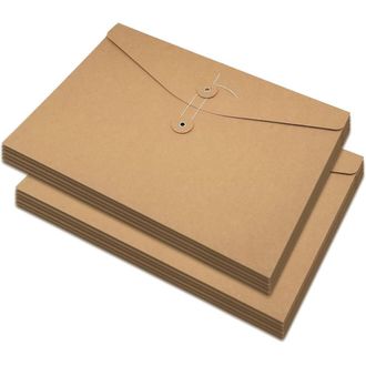 OEM Bolsas Resistentes De Papel Kraft Para Guardar Documentos, Con Cierre De Nudo De Cuerda Para Un Almacenamiento Pr&aacute;ctico Y Seguro. Dise&ntilde;o De Apertura L