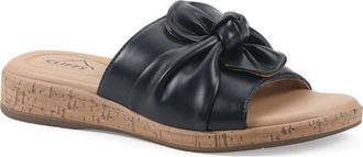 White Mountain Bonelle Slide Sandal in Dark Navy/Smooth at Nordstrom Rack, Size 8.5