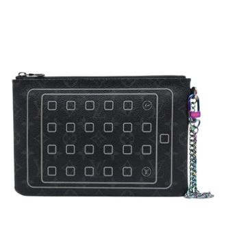 Louis Vuitton Pre-owned The Eclipse Clutch - - Pre-owned - Uomo - Nero - ONE SIZE