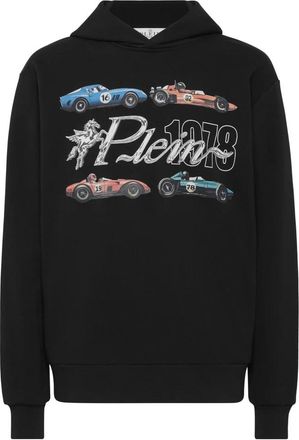 Philipp Plein Hooded Sweatshirt - Heren - Hoodies - Zwart - 2XL - Katoen - Hoodies & sweatvesten