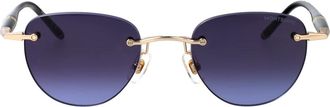 Montblanc Montblanc - Mb0412S Zonnebril - Heren - Accessoires - Geel - Maat: 48 MM Nylon