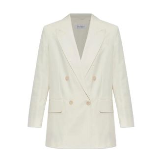 Max Mara Blazers, female, White, Size: 2XS Suez Jacket