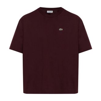 Lacoste Dames, Tops, Rood, Maat: 2XL Katoen