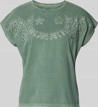 Pepe Jeans London Regular Fit T-Shirt aus reiner Baumwolle Modell MINA in Helltuerkis, Gr&ouml;&szlig;e XL