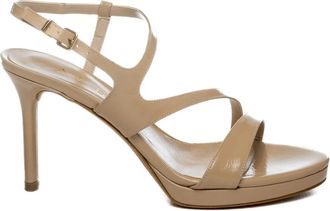Albano Schoenen, Dames, Beige, 38 EU, Leer, 5509 Naplak Sandaal