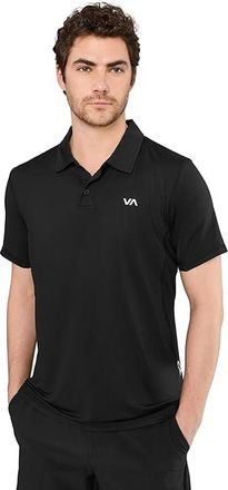 Rvca Sport Vent Polo Mens Clothing Black 2 : 2XL, Elastane/Polyester