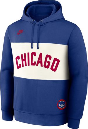 Nike Chicago Cubs Cooperstown Legacy Nike Mens MLB Pullover Hoodie in Blue | 040E0FUUC78-GWA