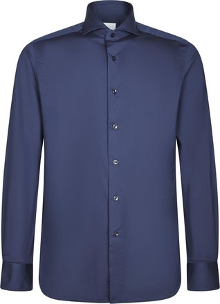Xacus Tailored Long-Sleeve Shirt with Structured Collar and Sleek Finish