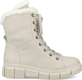 Rieker Casual Gesloten Booties - Dames - Winterlaarzen - Beige - 37 EU - Schoenen