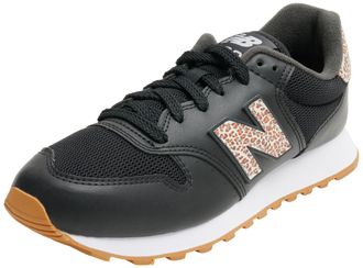 New Balance Womens 500 Sneaker, Black, 4.5 UK