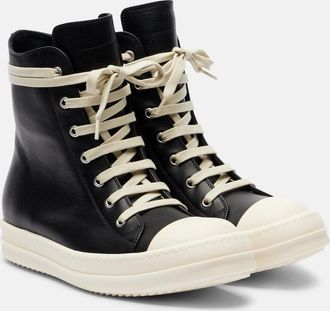 Rick Owens Leather high-top sneakers