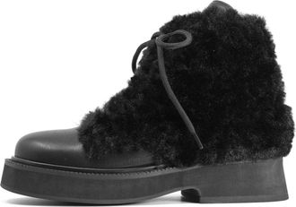 Roam Womens Cloud Moto Lace Up Boots In Black