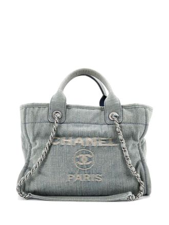 Chanel Deauville NM Denim Small tote bag - Blauw