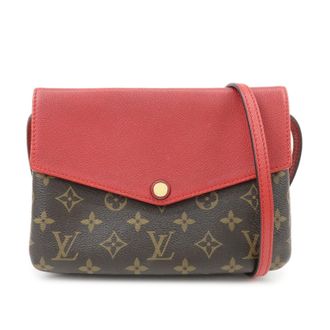 Louis Vuitton Twice Monogram Canvas And Leather Brown Canvas Handbag (Pre-Owned)