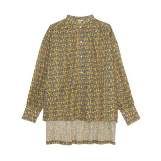 Ines De La Fressange Adamo Shirt - Dames - Blouses - Groen - M - Katoen - Overhemden