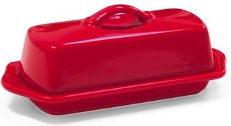Chantal Full Size Ceramic Butter Dish, 8.5 Inch in True Red at Nordstrom