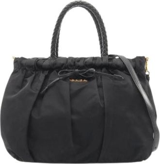 Prada Pre-owned Handbags, female, Black, Size: ONE SIZE Pre-owned Vintage Handbag