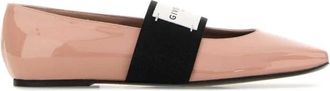 Givenchy Ballerinas van lakleer met kenmerkende band - Dames - Ballerinas - Roze - 36 EU - Leer - Schoenen