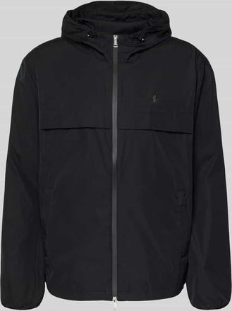 Polo Ralph Lauren Regular Fit Regenjacke mit Logo-Stitching in Black, Gr&ouml;&szlig;e XXL
