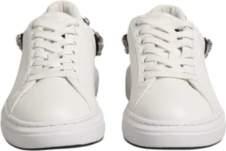 John Richmond Rhinestone Embellished Sneakers Womens Shoes (Pre-Owned)