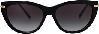 Tiffany & Co. Acetaat Cat Eye Zonnebril - Dames - Zonnebrillen - Zwart - 55 MM - Accessoires