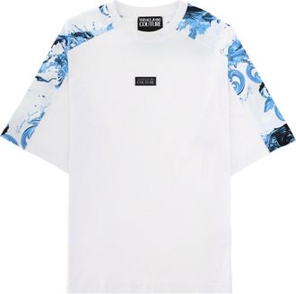 Versace Jeans Couture Baroque Plaque Cotton T-Shirt