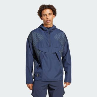adidas adidas Performance Mens Juventus Seasonal Half-Zip Windbreaker - Navy - Size X-Large