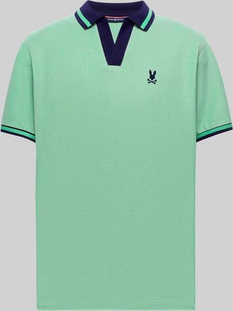 Psycho Bunny Mens Christiano Pique Polo 324 LIGHT GRASS GREEN / XXXL