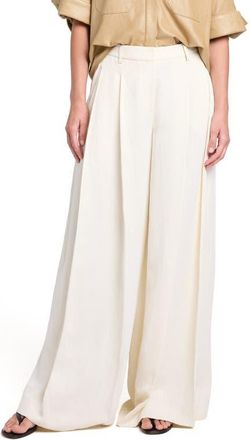 TWP Crosby Wide Leg Pants in Bone at Nordstrom, Size 12