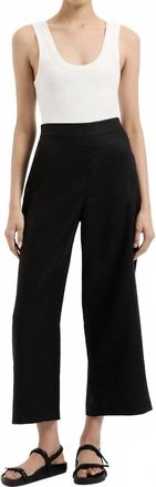 Nude Lucy Thilda Linen Culotte Pants In Black