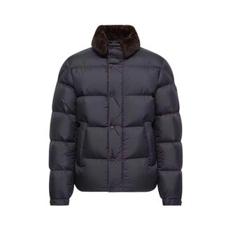 Moncler Drisfall kort donsjack - Heren - Jassen - Blauw - Maat: XL Zijde