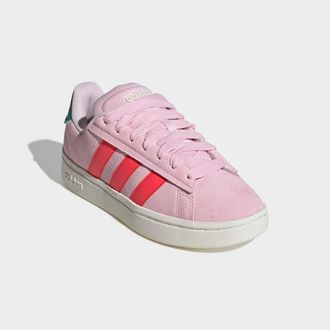 adidas Sneaker ADIDAS SPORTSWEAR GRAND COURT ALPHA, Damen, Gr. 37, pink (clear pink, lucid rot, court gr&uuml;n), Leder, Synthetik, Schuhe Sneaker, Design inspiri