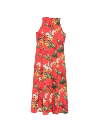 Archivio 67 Archivio 67 Womens A-Line Printed Cotton Midi Dress