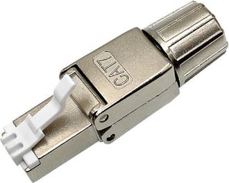OEM Connecteur Rj45 Cat7 - Blind&eacute; Zinc - Technologie Lsa Sans Outil - Compatible Cat8 Cat7 Cat6a - 10 Gbps 600 Mhz - 8 Pi&egrave;ces