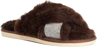 Dune London Ladies WONDERFUL Fluffy Slippers Size M