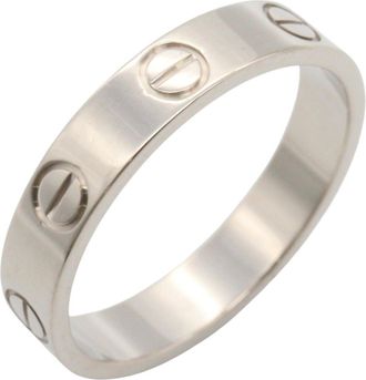 Cartier Silver White Gold (18K) Band Ring (Pre-Owned)