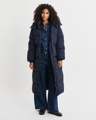 GANT Women Full Length Down Coat (XXL) EVENING BLUE