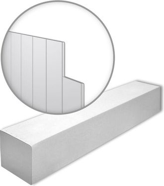 NMC Nmc - Wg1-box Wallstyl Noel Marquet 1 Caja 12 Piezas 3d Revestimiento Mural Dise&ntilde;o Moderno Blanco 2,28 M2