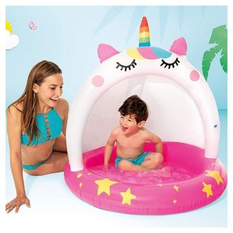 Trade Shop Trade Shop - Piscina Baby Pool Caticorn 102x102cm Gioco Estivo Gonfiabile Per Bambini 58438